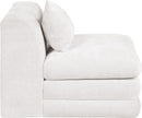 Stellar - Chenille Fabric Upholstered Modular Armless Chair