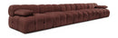 Orin - Velvet 5 Piece Modular Armless Sofa