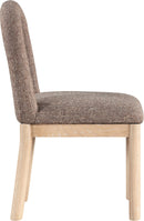 Conrad - Linen Dining Chair With Natural Legs
