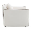 Yolanda - Chair With Pillow - Beige Chenille