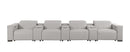 1208 - 7 Piece Leather Sofa With 4 Power Recliners And Power Headrests