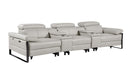 1246 - Modular Power Triple Reclining Dual Console Sofa With Power Reclining Headrests