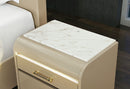 Genesis - Nightstand With LED - Gold