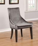 Phelps - Velvet Upholstered Dining Side Chair (Set of 2) - Gray
