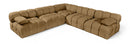 Orin - Velvet Fabric 5 Piece Modular Sectional