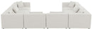 Cube - Linen 8 Piece Modular Sectional