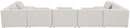Cube - Linen 7 Piece Modular U-Shaped Sectional