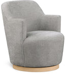 Clarita - Chenille Swivel Accent Chair