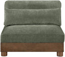 Turin - Chenille Fabric Upholstered Modular Armless Chair