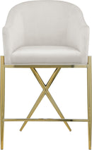 Xavier - Counter Stool with Gold Legs