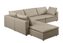 1100 - 5-Piece 4-Seat Sectional (Top-Grain Italian Leather)