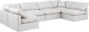 Indulge - Faux Leather 6 Piece Modular U-Shaped Sectional