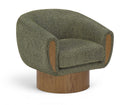 Avella - Interwoven Fabric Swivel Accent Chair