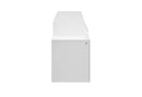 Kira - 87" Entertainment Unit With Bluetooth Speaker And LED - White