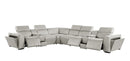 1224 - 8-Piece L-Shaped Sectional Sofa In With 3 Power Recliners & Power Headrests