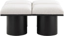 Pavilion - 4 Piece Modular Bench With Black Base