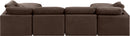 Indulge - Velvet 6 Piece Modular Double Chaise Sectional