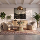 Cindra - Genuine Marble Top And Iron Base Table