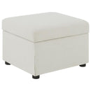 Winter - Upholstered Hydraulic Lift Top Storage Ottoman