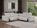 2679 - 5-Piece L-Shaped Power Reclining Sectional In Genuine Leather (3 Recliners)