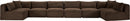 Shaggy - 8 Piece Modular U-Shaped Armless Sectional