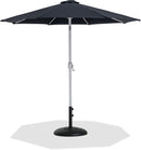 Fiji - Aluminum Patio Umbrella With Round Black And White Base