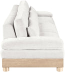 Turin - Chenille Fabric Upholstered Modular Sectional - White