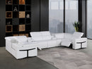 1126 - 8-Piece U-Shaped Sectional Sofa In With 2 Power Recliners & Power Headrests