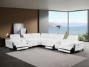 1246 - 8-Piece L-Shaped Modular Power Reclining Sectional With 3 Power Recliners And Power Headrests