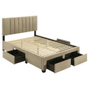 Wheatland - 4-Drawer Upholstered Storage Bed