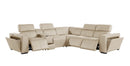 1224 - 6-Piece L-Shaped Sectional Sofa In With 3 Power Recliners & Power Headrests