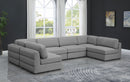 Beckham - 6 Piece Modular U-Shaped Armless Sectional
