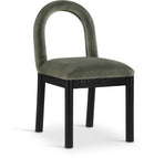 Conrad - Velvet Dining Chair With Black Legs