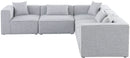 Cube - Linen 5 Piece Modular Corner Sectional