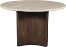Pietra - Travertine And Mango Wood Dining Table