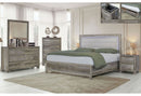 Callie - 5 Piece Queen Bedroom Set (Bed, Dresser & Mirror, Nightstand, Chest) - Brown