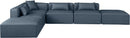 Cube - 6 Piece Modular Corner Armless Sectional