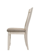Fedele - Side Chair (Set of 2) - Tan Fabric & Cream