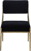 Bastille - Upholstered Dining Side Chair (Set of 2) - Brass Frame
