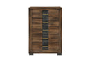 Optimus - 4 Piece Bedroom Set (King Bed, Dresser, Mirror And Nightstand) - Black / Brown