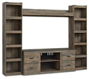 Trinell - 4-Piece Entertainment Center With 60" TV Stand