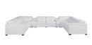 1208 - 10 Piece U Shaped Leather Sectional With 4 Power Recliners & Power Headrest