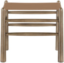 Santos - Faux Leather Upholstered Bench - Walnut Frame