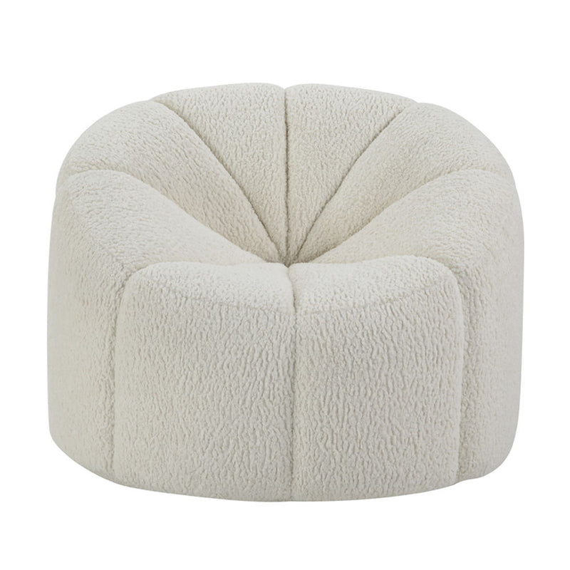 Osmash - Chair With Swivel - White Teddy Sherpa