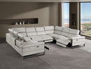 1246 - 8-Piece U-Shaped Modular Power Reclining Sectional With 4 Power Recliners And Power Headrests