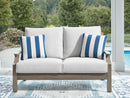 Rainier Ranch - Loveseat With Cushion - Brown / Beige