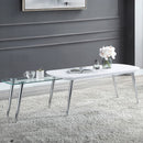 Patina - Coffee Table - White & Chrome