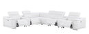 2679 - 8-Piece L-Shaped Power Reclining Sectional In Genuine Leather (4 Recliners)