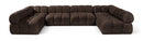 Orin - U-Shaped Velvet 6 Piece Modular Sectional