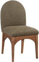 Waldorf - Boucle Dining Side Chair With Brown Legs